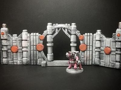 Z.O.D. Sci-Fantasy Walls (28mm/Heroic scale)