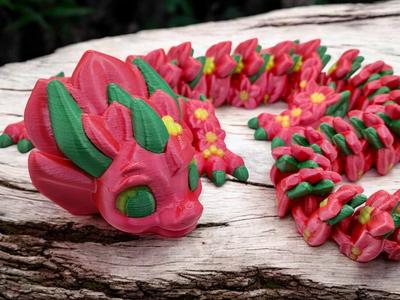 Articulated Poinsettia Dragon
