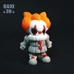 PENNYWISE- FLEXI – ARTICULATED – CUTE – PRINT IN PLACE
