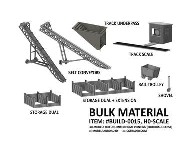 BUILD-0015 Bulk Material Handling set H0-scale