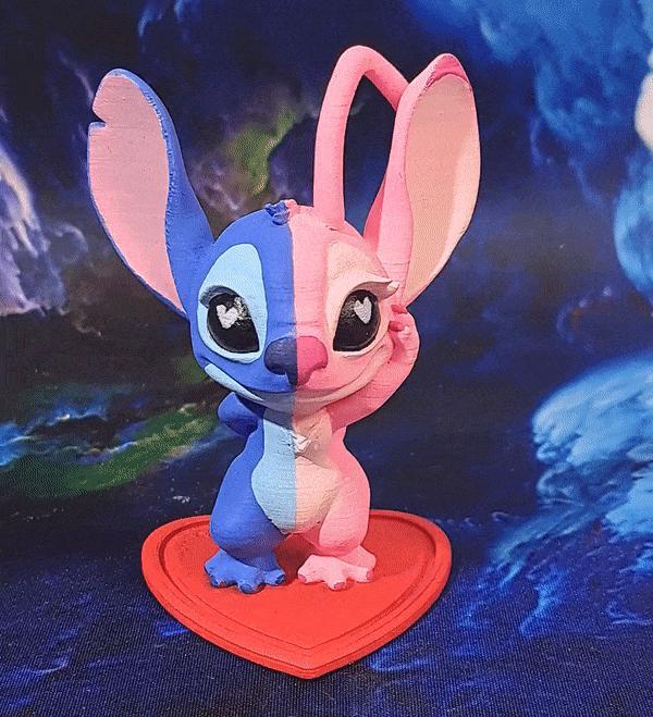 Valentines Stitch and Angel – FREE – No supports needed!