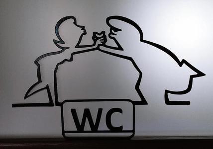 WC door hanger from “La Linea” Balum Balum.