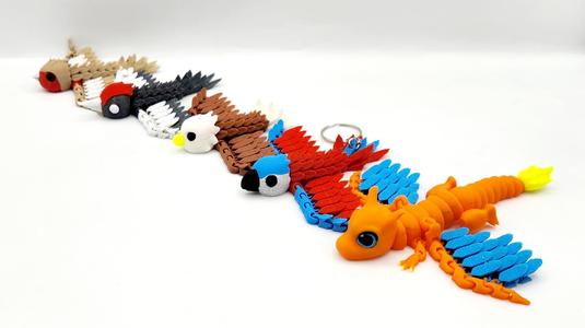 Pocket Pets – Flexible Pet Collection – POCKET ROBIN, EAGLE & WOODPECKER