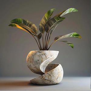 Plant pot cachepot 3d print STL file garden container