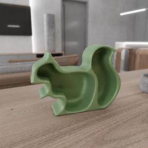 3D Squirrel Dish with 3D Print Stl Files and Gift for Mom & 3D Printing, Squirrel Gift, Home Decor, Squirrel Lover, Squirrel Decor
