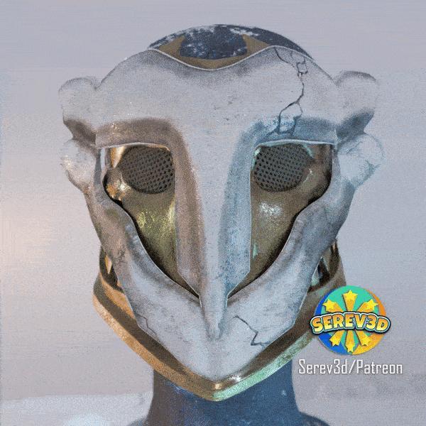 Arcane Ekko Mask – wearable LoL cosplay prop – Serev3D