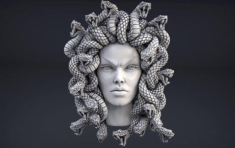 High Detailed Medusa Head