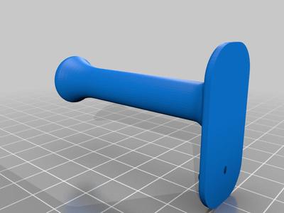 Headphone holder for wall with 45-degrees nail