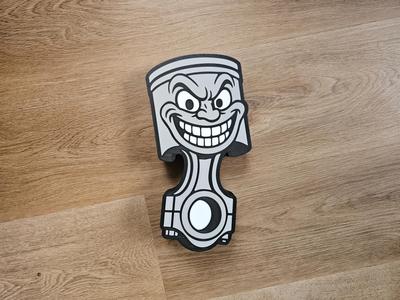 Mischievous Piston LED Lightbox Sign