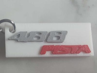 488 Pista Keychain - 3D Printed