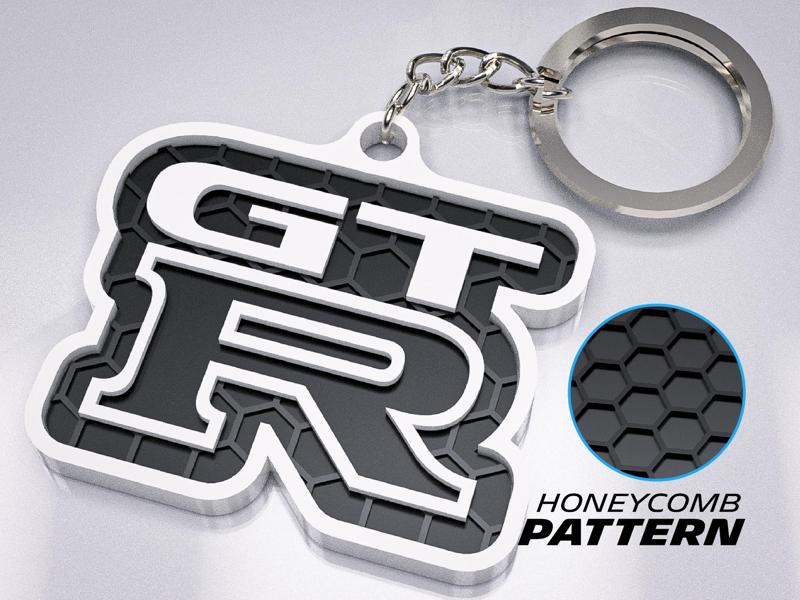 Nissan GTR Keychain
