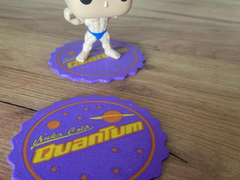 Nuka Cola Quantum Cap Shaped Coaster