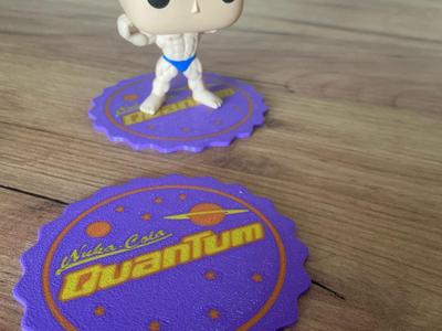 Nuka Cola Quantum Cap Shaped Coaster