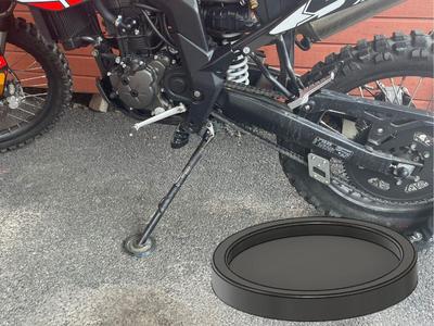 Motorcycle kickstand plate