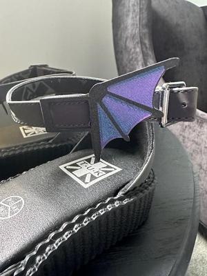 Bat buckle shoe strap charms