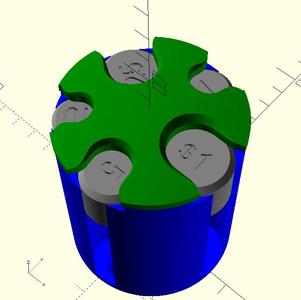 Customizable Coin Holder Reloaded - Fully Parametric