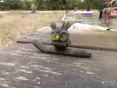 Owl Atop A Log DIY Paint Project