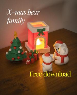 Christmas family Bear Collection