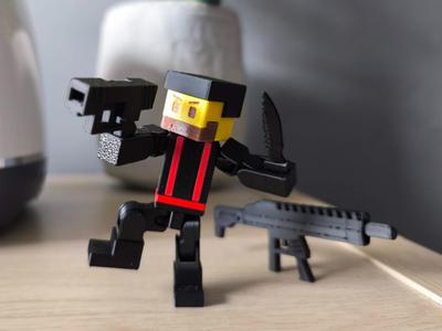 Voxel Soldier – Articulated Figure (AMS + Mono)