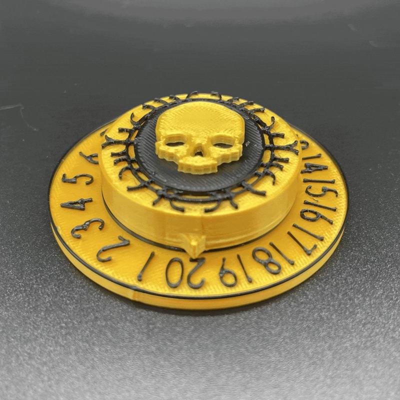 Filigree Skull "Magic: The Gathering" Radial Life Counter