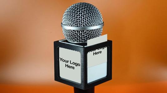 Cube Microphone customizable  Flag