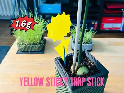 Yellow sticky trap stick