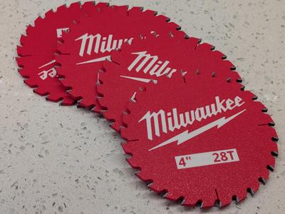 Milwaukee coasters - drink coasters - tool guy
