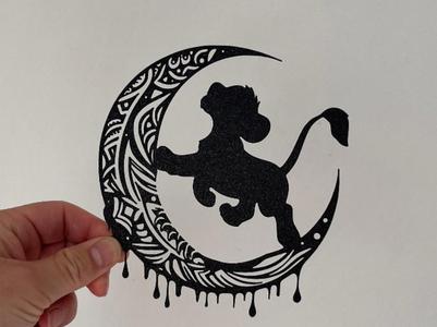 Simba On the Moon