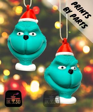 The Grinch Ornament Multiparts / Easy Print