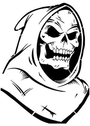 Skeletor stencil