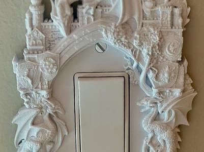 Dragon and Castle Rocker Switch Cover
