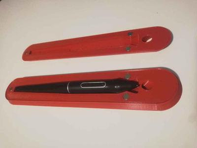 HUION drawing pen PW517 carrying case w/ penholder.