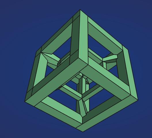 Tesseract model + stand