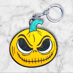 Jack Skellington Pumpkin Halloween Keychain