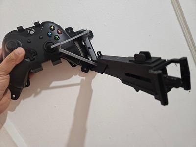 Snap on Doorgun Joystick for XBOX controller - An Akaki / Milhause Remix - DCS world helicopter Doorguns