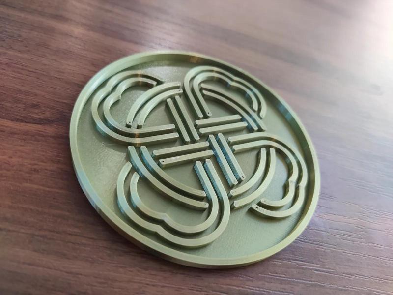 Celtic Knot Shamrock Coaster