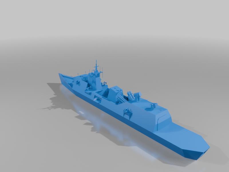 Corvette size ship 83m