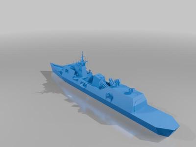 Corvette size ship 83m