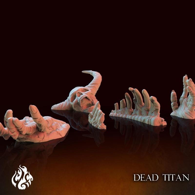 Dead Demon Titan Remains