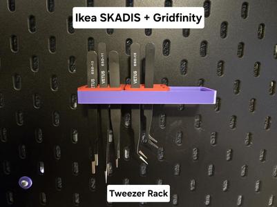 SKADIS Gridfinity Tweezer Rack