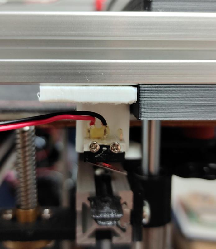 Micro Switch Mount for 2020 Aluminum T-Slotted Profile with FreeCAD Source