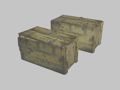 Set Wood crate 2pcs