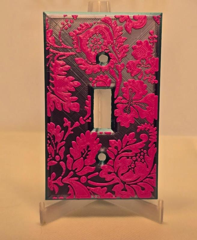 Wall Plate - Single Toggle (Size: Standard) - William Morris Pattern