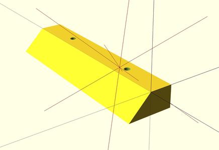 French Cleat Generator Parametric OpenScad