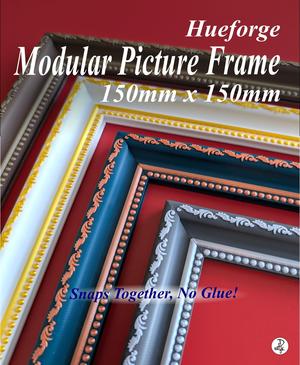 150 x 150mm Modular Picture Frame for Hueforge - SCROLL BEAD