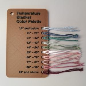 Temperature Blanket Color Palette