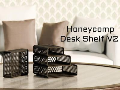 Desk Shelf Honeycomb V2