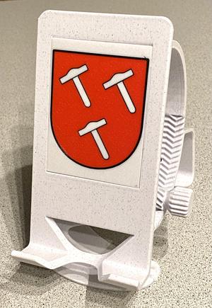 Multi-color Cover Plate for revised Phone Holder (here: Crest of Schmidtheim)