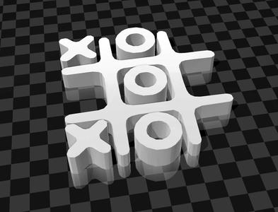 Tic Tac Toe GAME - 3D Print & Laser Cutting
