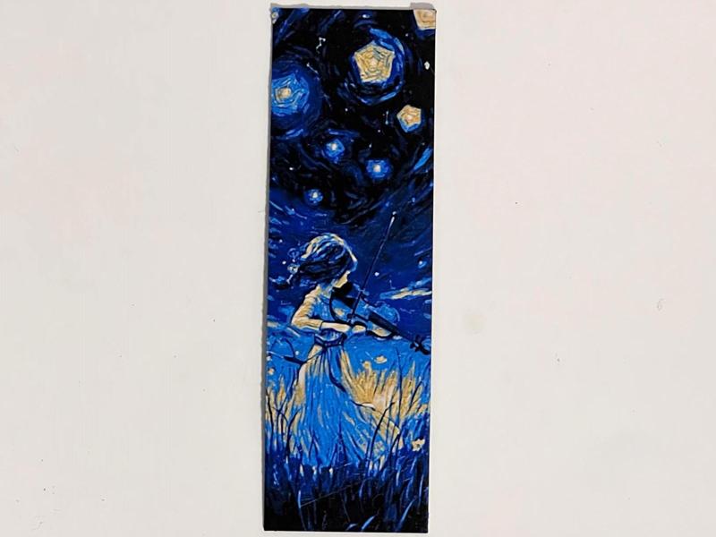 Starry Night Violinist - Bookmark